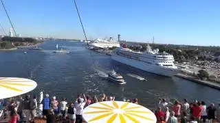 2013-07-20 Traummomente beim Auslaufen der AIDAmar in Warnemünde