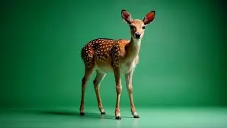 Deer on Greenscreen in 4K &ndash; Ultimate Green Screen Animal Footage for VFX & Editing