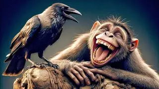 Buddhimaan Kaua vs Chalaak Bandar | Kaun Jeetega? #story #monkey #crow