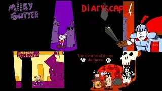 Pizza tower title cards X crossover characters Ft Cuphead Greg heffley Phineas Charlie Brown Part 1