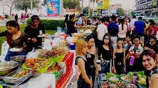 Popular Walk Street Foods Phnom Penh City, Cambodia,