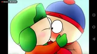 kyle x stan kisses south park