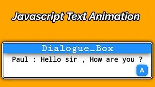 javascript dialog box/text animation/how to animate text with javascript?