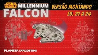 MILLENNIUM FALCON Planeta DeAgostini STAR WARS   Review Fasc&iacute;culos 21 a 24 VERS&Atilde;O MONTANDO