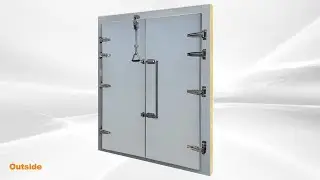 60 inches walk in cooler freezer door Replacement Door 60&rdquo;x 78 &ldquo; Prehung with Heated Frame
