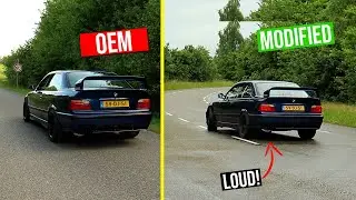 E36 Supersprint RACE против выхлопа OEM! (ГРОМКО!, чистый звук, сравнение)