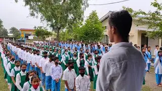 Morning Assembly of a Govt. School#Jawaharlal Nehru Higher Secondary School,Kendonkona#Gunutsav,2022