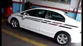 Honda civic car vinyl body Graphics   SHINE-GRAFFIX.COM