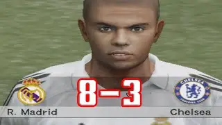 Hack PS2 - Winning Eleven 9, Real Madrid Vs  Chelsea (D2 Week 8)