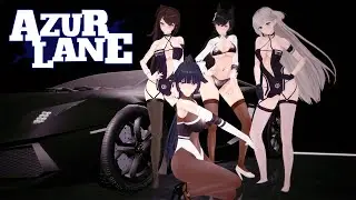 [Azur lane MMD/4K] Takao Atago Shoukaku Shinano PrinceEugen Taihou Race queen Skin｜Chocolate cream