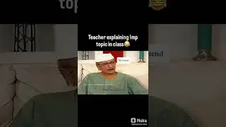 Teacher Explaining imp topic in class