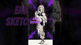 Drawing a Woman Fighting Pose #art #drawing #sketch #woman #strong #artist #fight #easy #pose