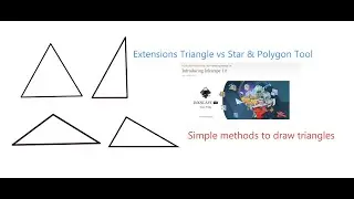 Inkscape Youtube Tutorial on Simple methods drawing Triangles. Extensions Triangle vs Polygon Tool.