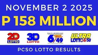 9pm Lotto Result Today November 2 2025 PCSO