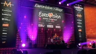 Inside Eurovision 2025 Village in Basel 🇨🇭 | First Day Vibes + Streets Around the Arena 🎤✨