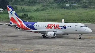 Star Air's  Embraer E175 lands at Belagavi Airport