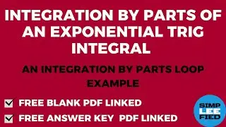 Double Integration by Parts Example