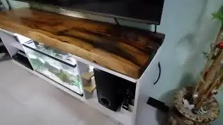 Floating TV stand with Aquarium