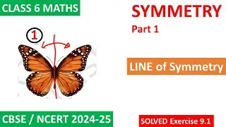 Symmetry (PART 1 of 2) Class 6 | Chapter 9 NCERT Math | Solved Exercise 9.1
