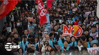 APEC Summit Chaos: South Koreans Protest Trump&rsquo;s Visit Over Tariffs & U.S. Policies | AC15