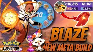 POKEMON UNITE CINDERACE BUILD !! POKEMON UNITE GAMEPLAY !! POKEMON UNITE BUILD