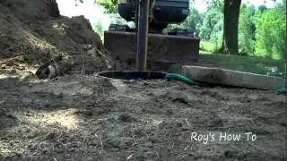 Septic Tank Outlet Pipe Repair