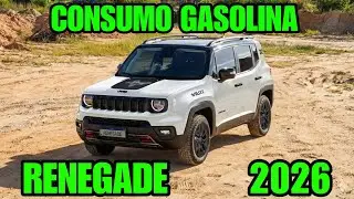 JEEP RENEGADE 2026 CONSUMO GASOLINA CIDADE ESTRADA M&Eacute;DIA DE CONSUMO RENEGADE 1.3 TURBO 2026 INMETRO