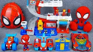 Marvel Spiderman Unboxing collection Review| LEGO Iron Man Armor Maker Lab |Fast and Friendly Garage