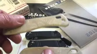 Custom Benchmade 710 knife with Ivory Snake Scales.