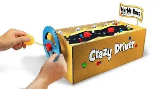 Marble Race. Cardboard Game. DIY