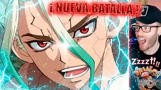 Una NUEVA BATALLA 😨👊 Reacci&oacute;n Dr.Stone en DOBLAJE LATINO 🌍 T3 Cap: 14, 15 y 16