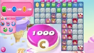 Candy crush saga level-1000    ☆☆☆  No booster cookie [ 1201400 Points ] candy crush level 1000 ||