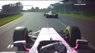 F1 2017 Onboard Australia Perez overtake on Sainz