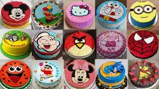 🐯Cartoon Character Cake Design/Cartoon Cake Design/Animal Face Cake/Birthday Cake Design/Cake Design