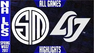 TSM vs CLG Highlights All Games - NA LCS W6D2 Spring 2017 - TSM vs CLG All Games