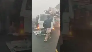 Fog on the Roads: 💨 One Mistake Can Cost a Life ☹️#SafetyFirst  #fog #accident #viralshorts
