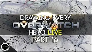 Drawing Every OVERWATCH Hero LIVE - PART 16