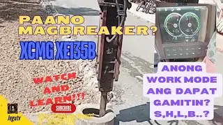 Excavator Attachment || Paano gumamit ng breaker? || Work mode set up