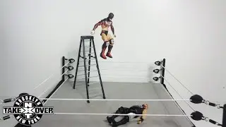 Finn Balor coup de grace from a ladder at NXT Takeover Brooklyn