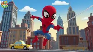 Friendly Hero Swing! 🕷️🕸️ | Spider-Man Style Song for Kids & Toddlers | Kids Melody World