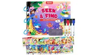 JoyCat Seek & Find Game Book: 28 Interactive Activities for Curious Kids! 🕵️&zwj;♂️✨