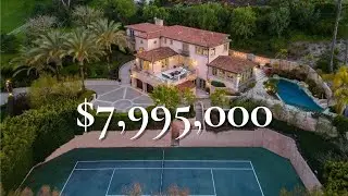 Los Angeles Homes For Sale - Palos Verdes Mediterranean With a View and Private Tennis Court!