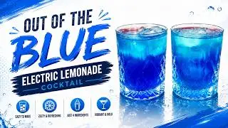 Out Of The Blue Cocktail | Electric Lemonade Cocktail | Easy Blue Curacao Drink | Adi's Cocktails