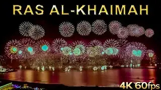 Ras Al-Khaimah Gigantic World Record Fireworks - Live 2026 - New Year - 4K