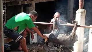Abba Section Boys (Tatana) smoking Pig. 