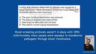 NCLEX Practice item: Cirrhosis and Teaching