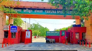 YAMUNA SPORTS COMPLEX MEIN PAHOCH KAR KYA KIYA?😍🏏