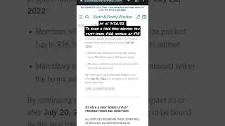 Bath and Body Works Rewards UPDATE! Must spend $100 #shorts