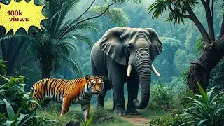 হাতি আর বাগের গল্প,,,,,,, hati ar bager golpo.....