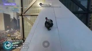 skater jumps off building into huge halfpipe then dies